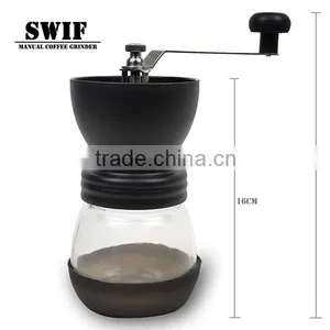 High Quality Manual Ceramic Burr Coffee Grinder Hand-crank Coffee Mill thumbnail-1