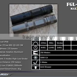 18650 Battery CreeQ5 Military Mini Led Pen Torch thumbnail-2