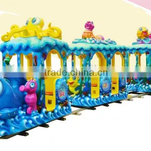 Kids Amusement Park Track Train for Sale Outdoor Amusement Rides Funny Children Games thumbnail-1