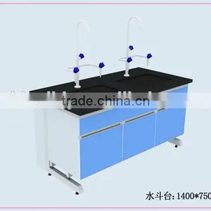 PP Material Sink + Solid Brass Faucet Lab Sink Table thumbnail-1
