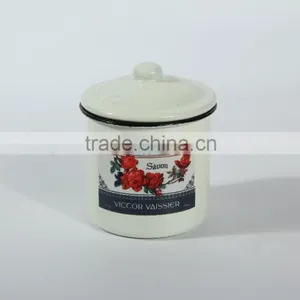 Enamel Canister, Enamel Mug, Drinking Cup thumbnail-1