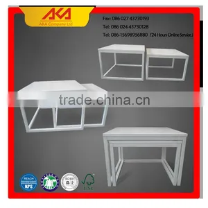Stackable End Table Sets Wooden Nesting End Side Tables Stackable Coffee Tables thumbnail-1