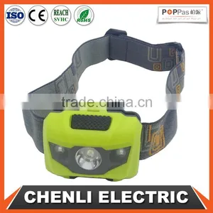 Poppas T16 2+1 Red Smd Led 3AAA Battery Operated Waterproof Outdoor Camping Running Walking Headlight thumbnail-1