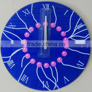 Wholesale Glass Decorative Wall Clock Design, Fashion Colorful Wall Mounted Clock thumbnail-2