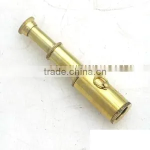 3 BRASS TELESCOPE - Small Handheld Key Chain - PIRATE thumbnail-1