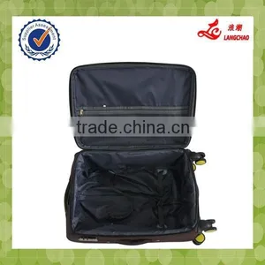Best Quality 1680D Material Brown Built-in Trolley Travel Luggage Bags thumbnail-6