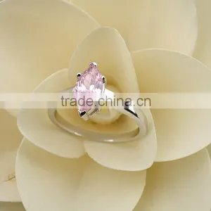 2015 Fashion Pink Stone Ring Semi Mount Ring Setting Oval thumbnail-3