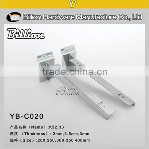 Metal Slatwall Glass Bracket Corner Glass Bracket thumbnail-2
