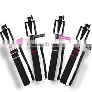 Mini Handheld Monopod Selfie Stick With Bluetooth Shutter Button thumbnail-1