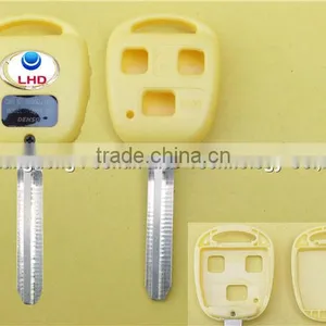 Toyota 3 Buttons Remote Key Fob Case Toy43 Blade in Yellow thumbnail-1