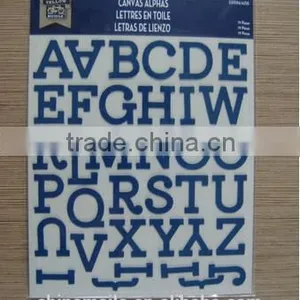 Eco-friendly Non-toxic Alphabet Canvas Fabric Stickers for Promotion Gift thumbnail-2