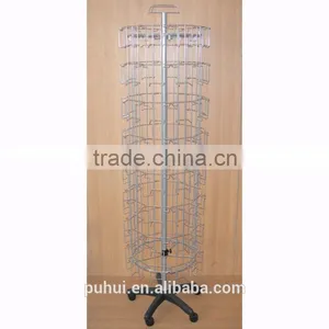 64 Pockets Floor Spinning Card Display Fixture With CE Certificate thumbnail-3