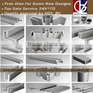 Extruded Aluminum Channel With Kinds of Surface Colours and Good Price thumbnail-1