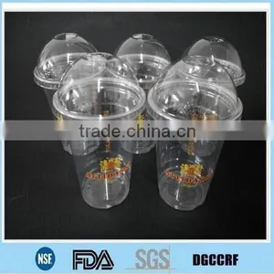 12oz Disposable PET Beverage Cup Dome Lid Type Print Logo thumbnail-3