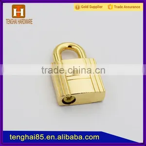 Zinc Alloy Light Gold Handbag Accessory Lock for Purse thumbnail-3