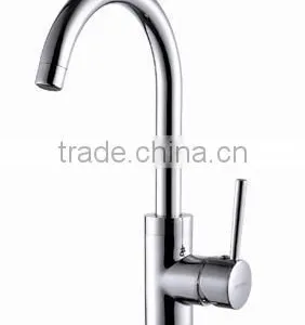 Malaysia Hot Selling Modern Design Chrome Color Single Hand Kitchen Faucet thumbnail-1