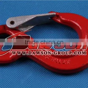 G80 Eye Sling Hook With Safety Latch,forged Eye Hook for Chain thumbnail-2