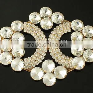 Wholesale Gold Decorative Rhinestone Trim Connector RA21J thumbnail-1