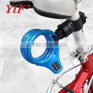 YiFeng 4 Digit Combination Bicycle Lock Cable Lock YF21059 thumbnail-5