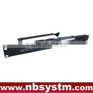 12 Port UTP Cat6 Patch Panel 19" 1U, Krone & 110 Dual IDC,with or Without Back Bar thumbnail-1