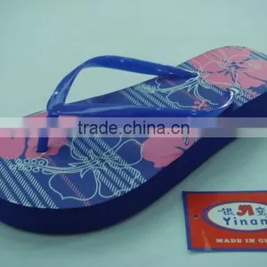 663 LOULUEN Custom Lady Wedge Heel Slippers Flip Flops For Women Wholesale thumbnail-6