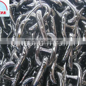 Black Painted Welded Marine Anchor Chain for Ship thumbnail-4