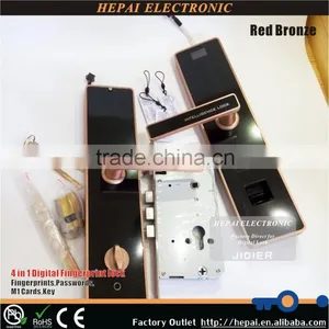 Security Metal Digital Keyless Intelligent Touch Screen Smart Biometric Fingerprint Door Lock thumbnail-1