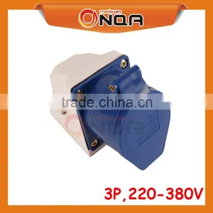 MQ-113 Industrial Wall Mounted Waterproof Blue Socket 3 Poles 220-380V thumbnail-1