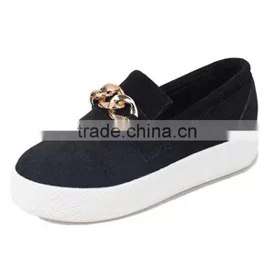 2015 New Women Casual Sneakers Platform Female Chain Flat Shoes Girls Lazy Sport Shoes Free Shipping thumbnail-3