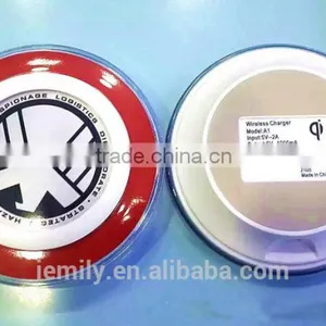 Qi Wireless Charger Fantasy UFO Shape Charging Pad With LED Lighting Wireless Charger for Samsung Galaxy a8 thumbnail-6