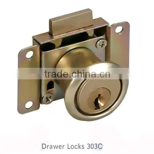 HL303C Office Desk Drawer Lock Desk Drawer Locks Sliding Drawer Locks thumbnail-1