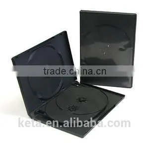 14MM Black Media DVD Case For Quadruple Discs Packaging thumbnail-1
