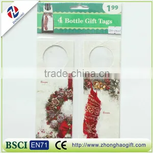 Christmas Paper Hang Tag Wine Bottle Hang Tags thumbnail-1