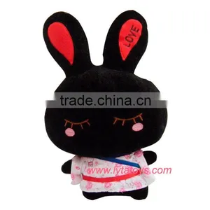 Plush Black Rabbit Stuffed Toys thumbnail-1