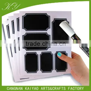 Black Custom Border Chalkboard Labels Includes Chalk Marker Stickers thumbnail-3