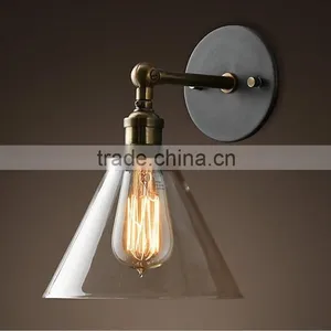 Hot Sell Vintage Wall Lamp Retro Clear Glass Shade Edison Pendant Light With CE thumbnail-3