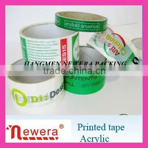 Client Trade Mark Printed BOPP Film Acrylic Adhesive Packing Tape Roll for Carton Sealing thumbnail-3