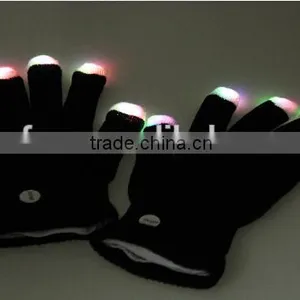 High Quality Led Flash Finger Light Glove , Flashig Led Glove ,led Lighting Party Gloves thumbnail-6