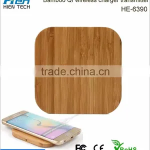 Hot Sell Universal Bamboo Mobile Phone qi Wireless Charger Power for Sony Xperia z C6603 thumbnail-2