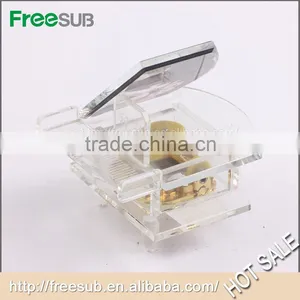 Hot Sale Gifts Favor Home Wedding Decoration BSJ-16 Crystal Piano thumbnail-3