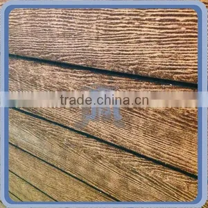 Wooden Grain Fireproof Wall Decoration Cement Weather Board thumbnail-3