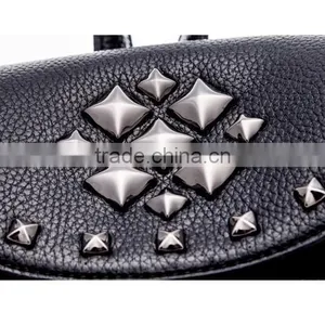Wholesale Fashion Custom Women High School Leather Backpack thumbnail-5