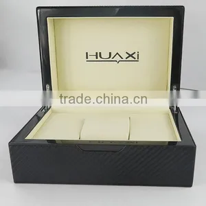 Huaxi High Glossy PU Rectangular Watch Display Cases thumbnail-3