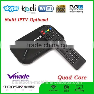 2016 Hot Sale Factory Price Amlogic S805+DVB T2 Quad Core Android4.4 Set Top Box Smart Combo Android tv Box Hybrid OTT thumbnail-1
