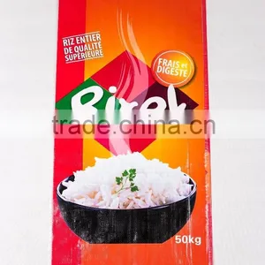 Rice Packing Bag With Colorful Bopp Laminated pp Woven Rice Bag 25kg/pp Sack thumbnail-1