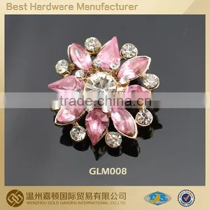 Fashion Flower Crystal Rhinestone Buttons for Garments thumbnail-1