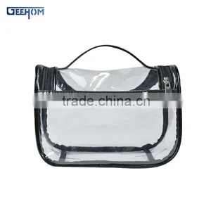 Transparent Pvc Cosmetic Case With Zipper and Handle thumbnail-2