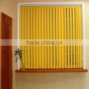 Yellow 89mm Polyester Fabric Vertical Blinds thumbnail-1