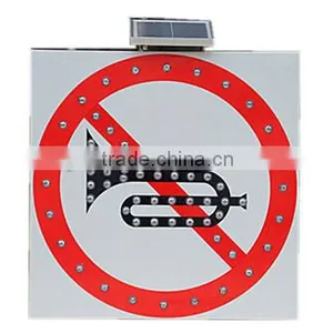 Solar Flashing no Honking Traffic Signs, Solar Powered Traffic Signals thumbnail-1