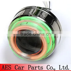 NEWEST!Integrated Structure Double Angel Eyes Bi-xenon Projector Lens,all in One for Headlight thumbnail-1